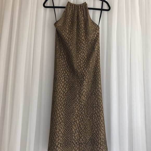 COPY - Le Chateau Gold Dress - Made in Canada - Vintage - Picture 2 of 6